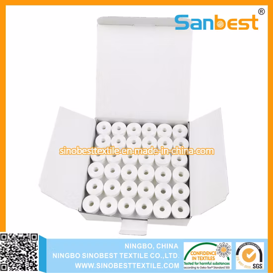 High Tenacity Pre-Wound Bobbins Thread 70d/2 for Embroidery, "L" Size