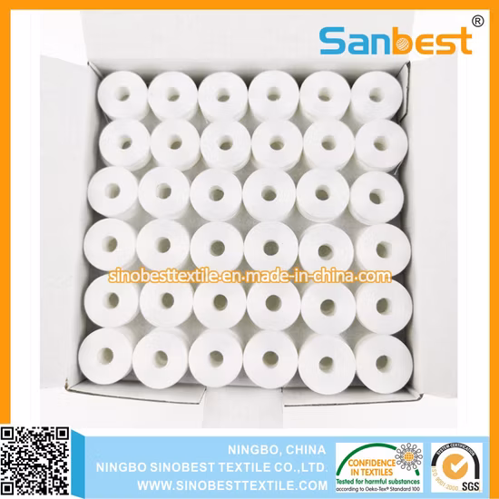 High Tenacity Pre-Wound Bobbins Thread 70d/2 for Embroidery, "L" Size