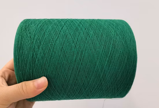 Ne 20s 24s OE algodão reciclado fio de poliéster para tricô circular