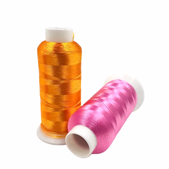 Fornecimento de fábrica 120d/2 100% fio de rayon bordado 5000m atacado